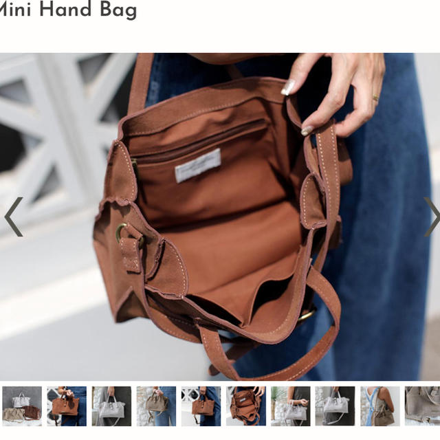 room306 CONTEMPORARY(ルームサンマルロクコンテンポラリー)の room306  Suede Real Leather MiniHandBag レディースのバッグ(ハンドバッグ)の商品写真