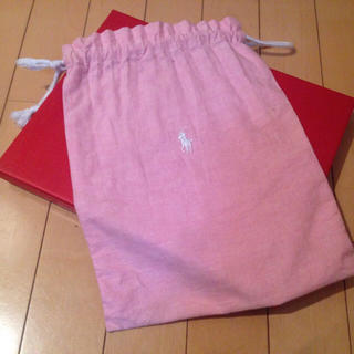 ラルフローレン(Ralph Lauren)のラルフローレン薄ピンク大きめ巾着(その他)