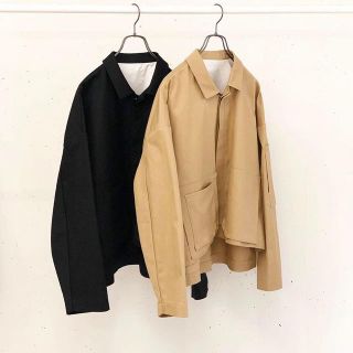 ドゥルカマラ(Dulcamara)のvoaav twill wide blouson ヴォアーブ　黒色(ブルゾン)