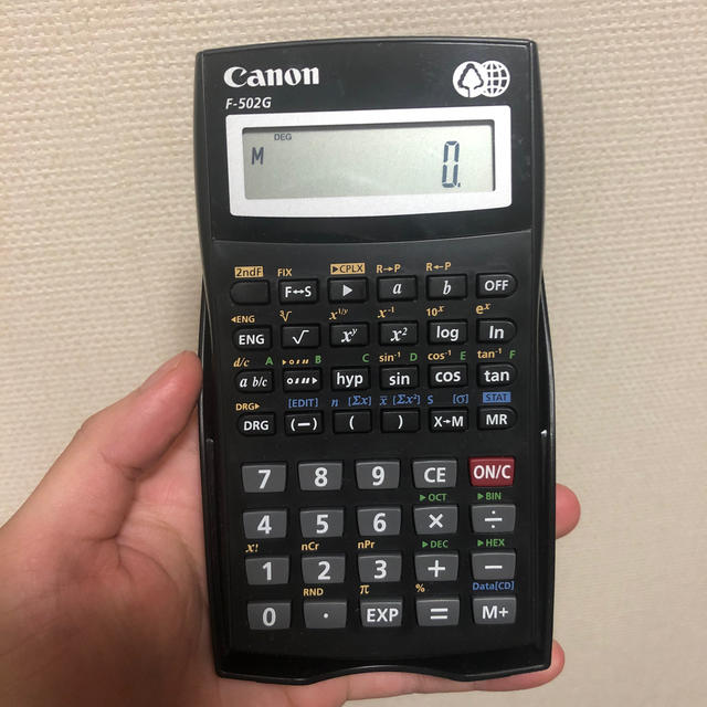 Canon(キヤノン)のCanon F-502G 関数電卓 インテリア/住まい/日用品の文房具(その他)の商品写真