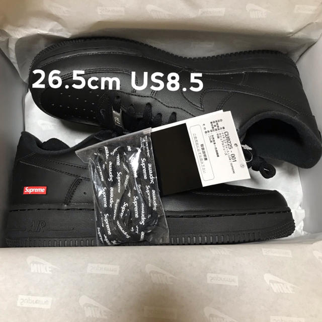 Black黒SIZE26.5cm Supreme Nike Air Force 1 Low 黒