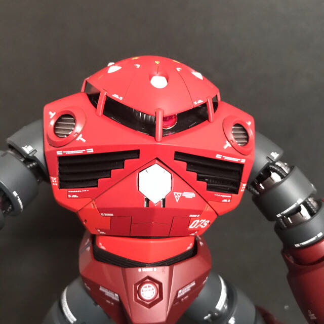 ガンダムプラモデル 完成品 MGシャア専用ズゴック塗装、改修品