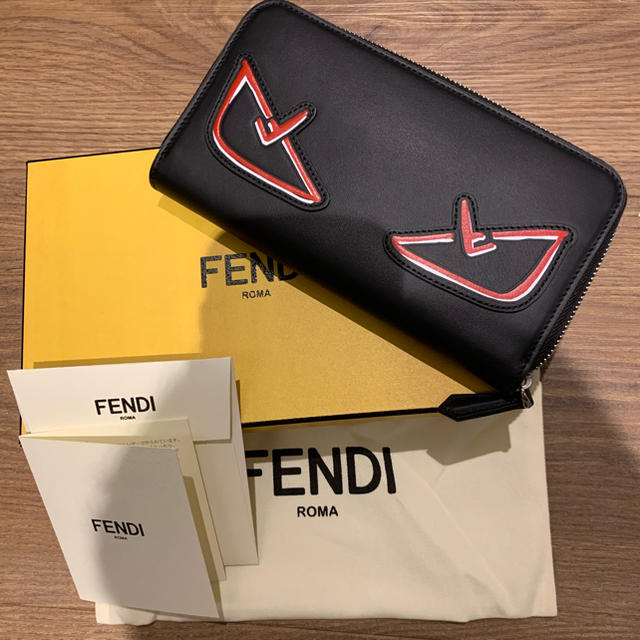 【新品】FENDI 長財布　ズッカ柄　ロゴ　ウォレット モンスター