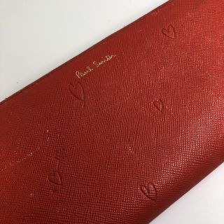 ポールスミス(Paul Smith)の【最終値下げ価格】ポールスミスユニセックスラウンドファスナー長財布 レッドカラー(長財布)