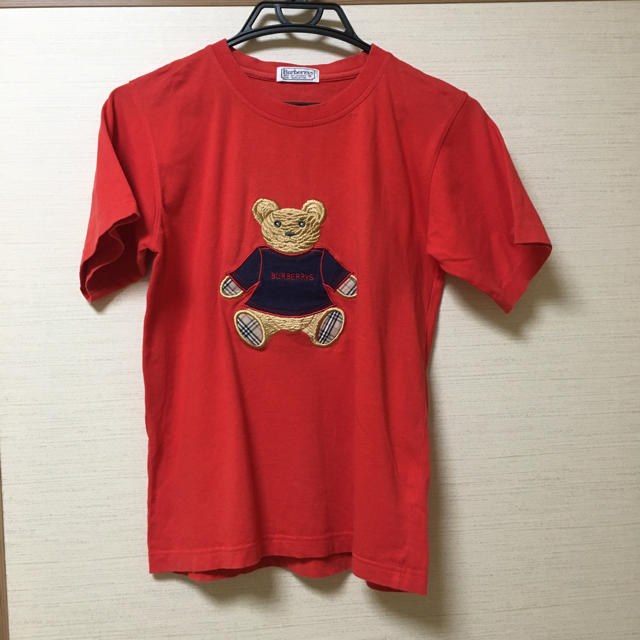 BURBERRY(バーバリー)の【レア】Burberry bear クマ Tシャツ レッド レディースのトップス(Tシャツ(半袖/袖なし))の商品写真