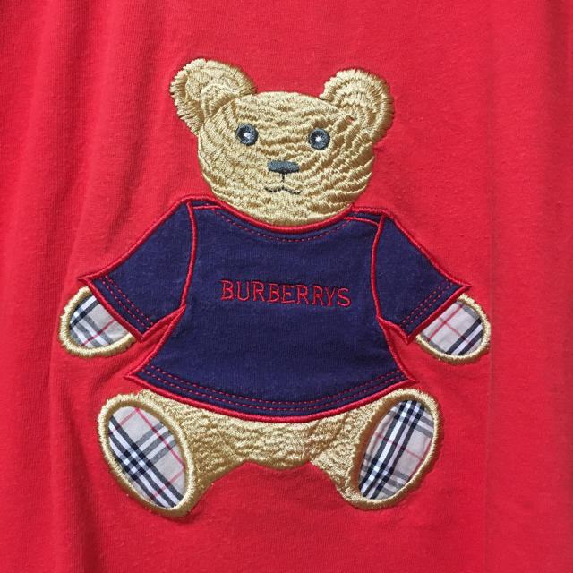 【レア】Burberry bear クマ Tシャツ レッド