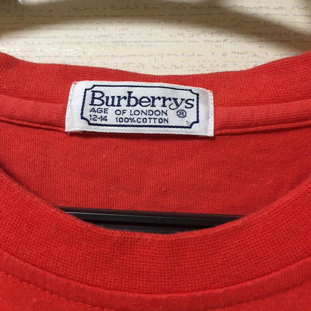 BURBERRY(バーバリー)の【レア】Burberry bear クマ Tシャツ レッド レディースのトップス(Tシャツ(半袖/袖なし))の商品写真