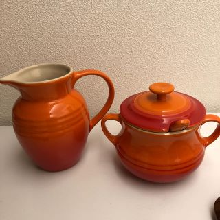 ルクルーゼ(LE CREUSET)のルクルーゼ（新品・箱付き）クリーム&シュガーポット(その他)