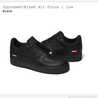 シュプリーム(Supreme)の黒 28.0 Supreme × NIKE AIR FORCE 1 LOW (スニーカー)