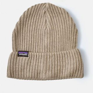 パタゴニア(patagonia)のpatagonia フィッシャーマンズロールドビーニーニットキャップ《ベージュ）(ニット帽/ビーニー)