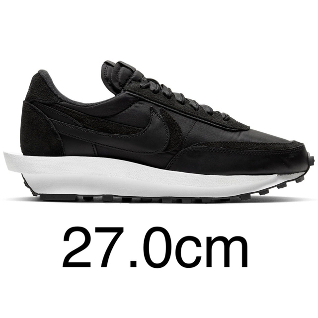 NIKE×SACAI LD WAFFLE BLACK NYLON 27.0cm