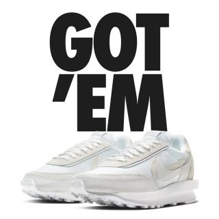 ナイキ(NIKE)の27.0cm nike sacai LDV Waffle white(スニーカー)