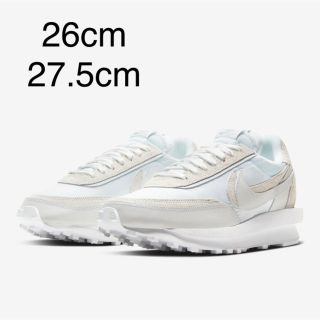 ナイキ(NIKE)のnike sacai LD waffle triple White 白 (スニーカー)