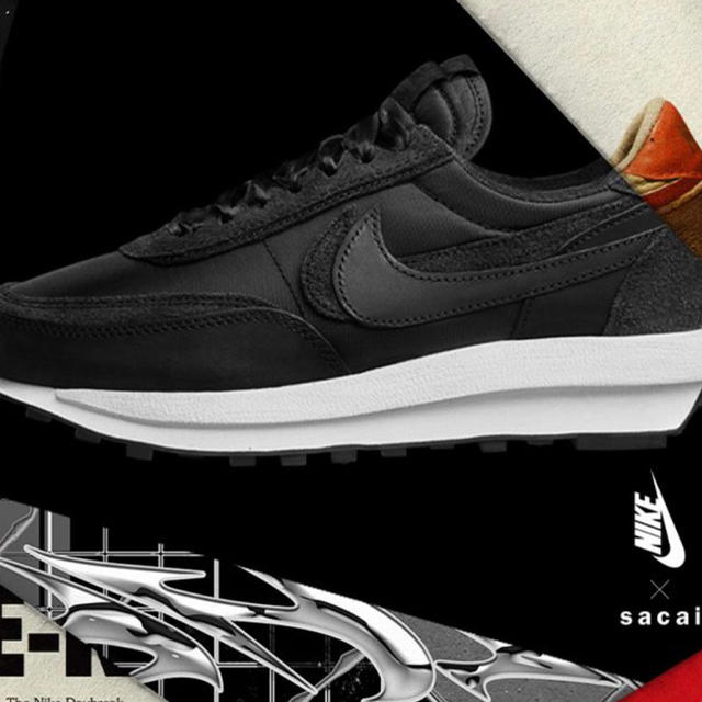 Nike Sacai LDV Waffle ブラック 29センチ靴/シューズ