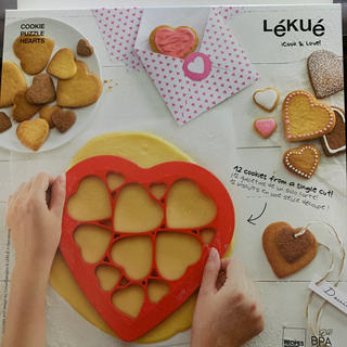 ルクエ(Lekue)のクッキーパズル　ハート(調理道具/製菓道具)