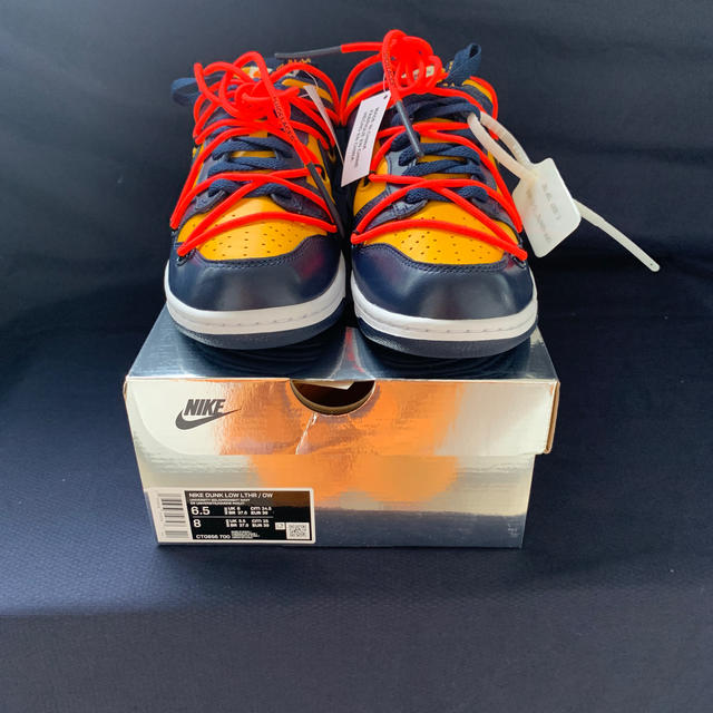 NIKE off-white dunk low us6.5