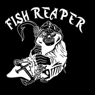 フィッシングステッカー　FISH REAPER シルバー　fish ON(ルアー用品)