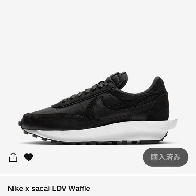 Nike sacai 黒　29cm