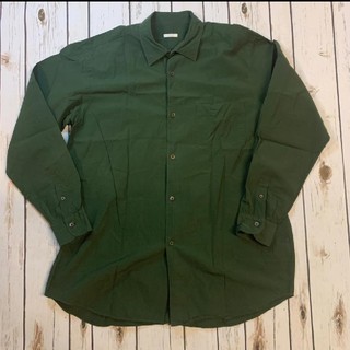 コモリ(COMOLI)のコモリ　COMOLI シャツ　2016SS 緑　グリーン　サイズ3(シャツ)