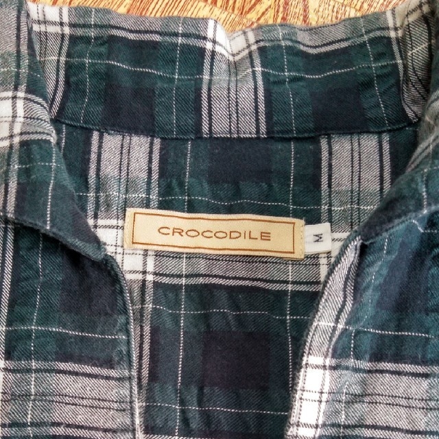 Crocodile(クロコダイル)のクロコダイル　チェックの七分シャツ レディースのトップス(シャツ/ブラウス(長袖/七分))の商品写真