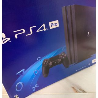 プレイステーション4(PlayStation4)の☆美品☆PS4 pro 本体 1TB CUH-7100BB01(家庭用ゲーム機本体)