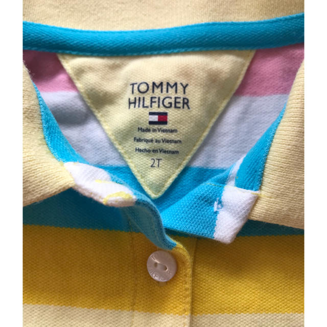 TOMMY HILFIGER(トミーヒルフィガー)のTOMMY HILFIGER トミーヒルフィガー 2T 80 半袖 ポロシャツ キッズ/ベビー/マタニティのベビー服(~85cm)(Ｔシャツ)の商品写真