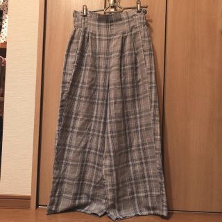 イング(INGNI)のチェック　ワイドパンツ(カジュアルパンツ)