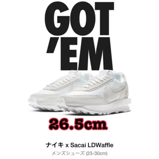 39LDVWaffle【26.5cm 】NIKE LAD WAFFLE × SACAI