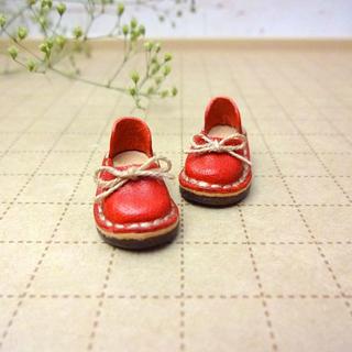 パンプス 赤 オビツ11 ミディブライス ドールサイズ ミニチュア 靴(人形)