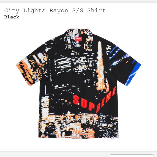 【M】City Lights Rayon S/S Shirt supreme