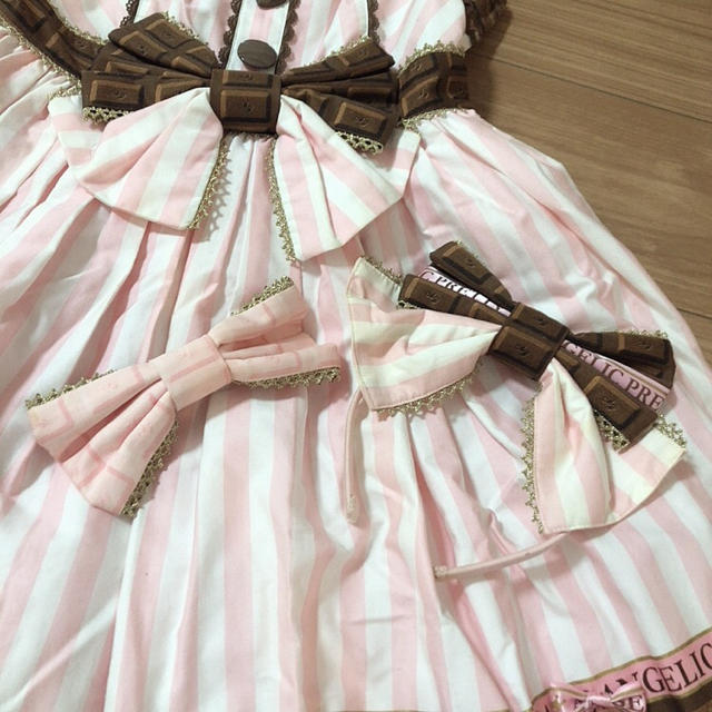 Angelic Pretty(アンジェリックプリティー)のメルティチョコレート Angelic Pretty JSK レディースのワンピース(ひざ丈ワンピース)の商品写真