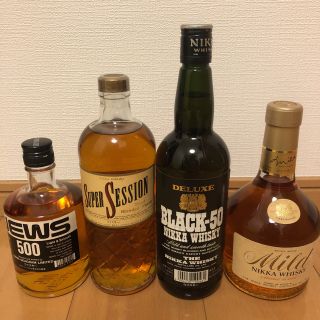 ニッカウイスキー(ニッカウヰスキー)の値下げ ウイスキー ジャパニーズ４本セット古酒 終売品！(ウイスキー)