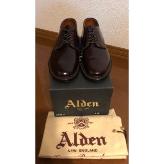 オールデン(Alden)のALDEN UNLINED CORDOVAN 2938F BEAMS別注7D新品(ドレス/ビジネス)