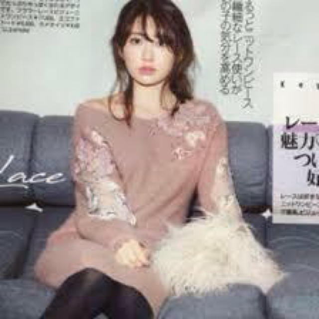 SNIDEL - snidel小嶋陽菜さん着用フラワーレースビジュー ニット SNIDEL - snidel小嶋陽菜さん着用フラワーレースビジュー ニット