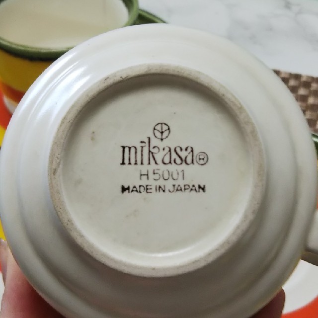 MIKASA(ミカサ)のミカサ コーヒーカップ&ソーサー 3客セット インテリア/住まい/日用品のキッチン/食器(グラス/カップ)の商品写真