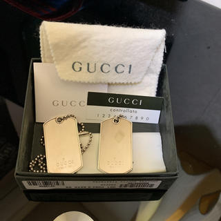 グッチ(Gucci)のGUCCI ドッグタグ シルバー(ネックレス)