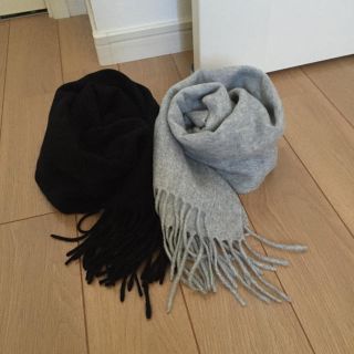 UNIQLO - 新品 ユニクロカシミヤマフラー 2枚組の通販 by ナナ's shop