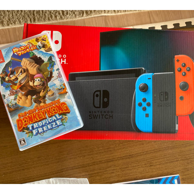 ゲームソフト/ゲーム機本体超美品　新型ニンテンドースイッチ　ドンキーコング　セット