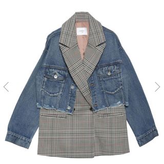 アメリヴィンテージ(Ameri VINTAGE)のameri vintage VEST LAYERED DENIM JACKET(Gジャン/デニムジャケット)