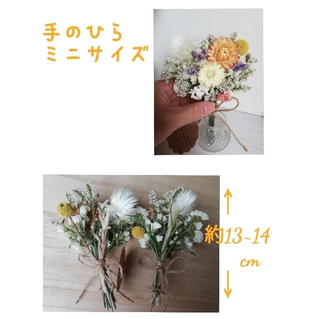 ドライフラワー*°♡Country Flowerミニスワッグ2点セット