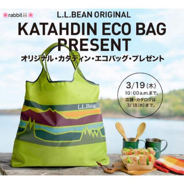 L.L.Bean(エルエルビーン)の新品未使用🌱 Katahdin Eco Bag カタディン・エコバッグ レディースのバッグ(エコバッグ)の商品写真