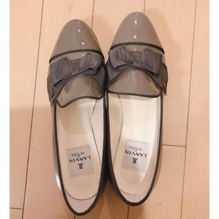 ランバンオンブルー(LANVIN en Bleu)の【美品】ランバンオンブルー　オペラシューズ　22.5(バレエシューズ)