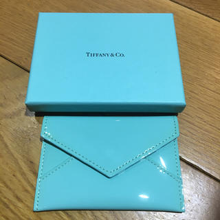 ティファニー(Tiffany & Co.)のティファニー　エナメル　カードケース　名刺入れ　レター型(名刺入れ/定期入れ)