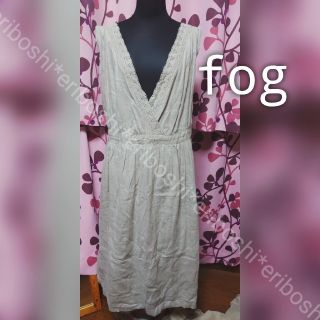 フォグリネンワーク(fog linen work)のfog linen workフォグリネンワーク◆カシュクール風ワンピース(ロングワンピース/マキシワンピース)