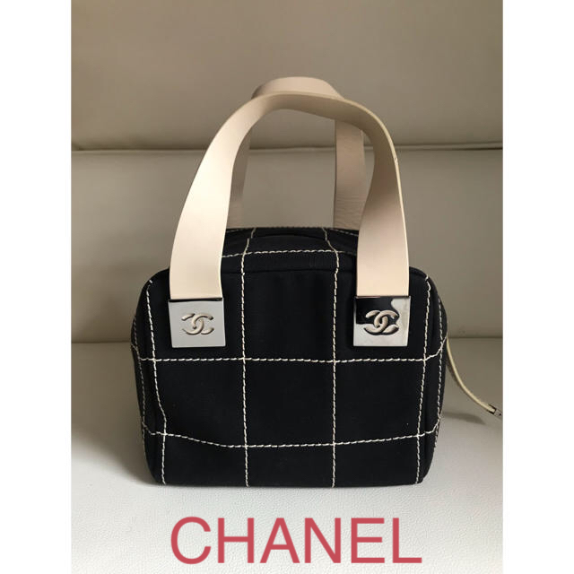 CHANEL シャネル チョコバー キャンパスレザーバック