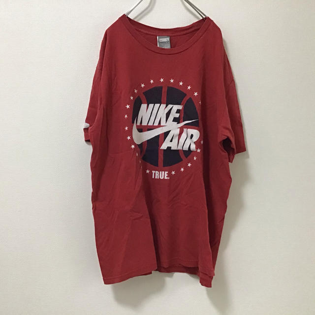 NIKE(ナイキ)のNIKE ナイキ Tシャツ　L レッド　AIRビックロゴ　 メンズのトップス(Tシャツ/カットソー(半袖/袖なし))の商品写真
