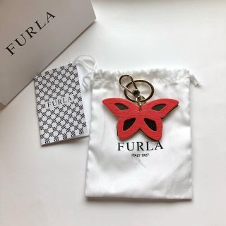 フルラ(Furla)の【新品】フルラ  FURLA 蝶モチーフキーホルダー チャーム(バッグチャーム)