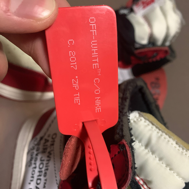 nike jordan1×offwhite us7.5靴/シューズ