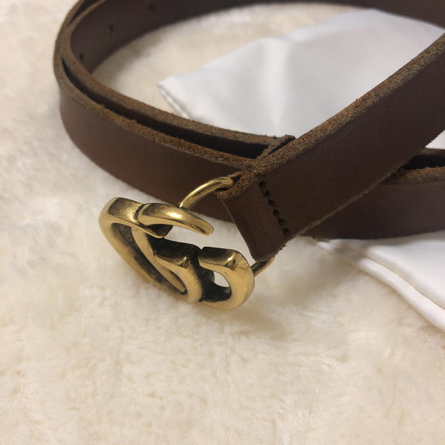 Gucci(グッチ)のグッチ  GUCCI ダブルG レザー ベルト マーモント レディース レディースのファッション小物(ベルト)の商品写真