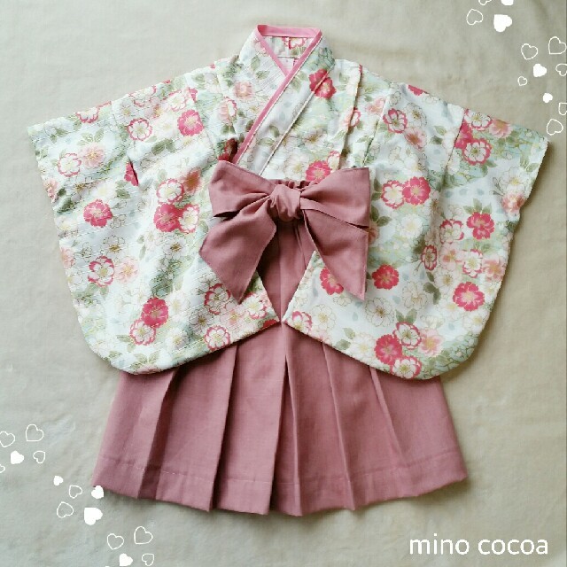 handmade baby HAKAMA 80-90cm - 和服/着物